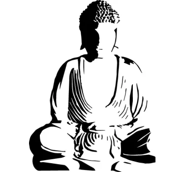 Buddha Decorative Wall Decal - TenStickers