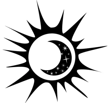 Moon & Sun Wall Sticker - TenStickers
