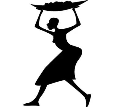 African Woman Wall Sticker - TenStickers