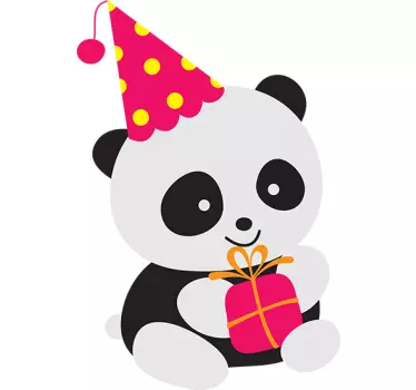 Party Panda Sticker - TenStickers
