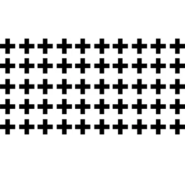 Decorative Crosses Sticker - TenStickers