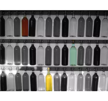 Bottle Collection Photography Wall Mural - TenStickers