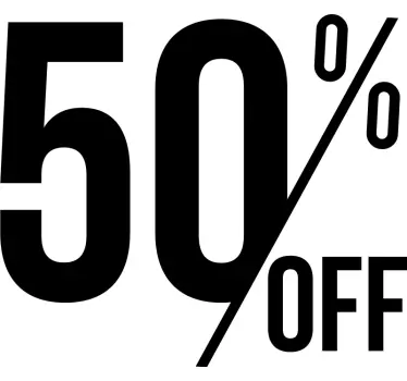 Discounts shop window decal - TenStickers