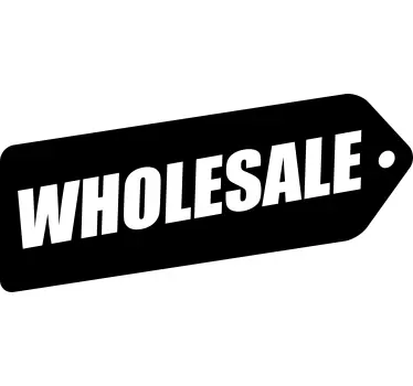 Label Wholesale shop window decal - TenStickers