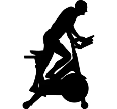 Fitness Bike Wall Sticker - TenStickers