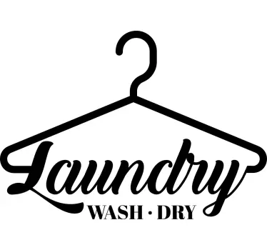 Laundry wash wall decals quotes - TenStickers