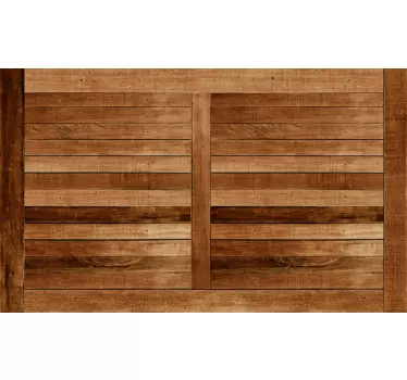 Rustic wood planks texture headboard wall sticker - TenStickers
