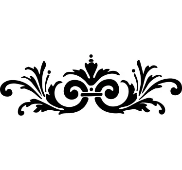 Ornamental Flower Sticker for Headboard wall sticker - TenStickers