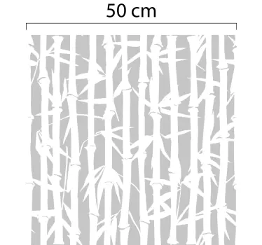 Translucent Bamboo window sticker - TenStickers