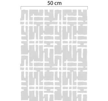 Translucent Crossed Lines window sticker - TenStickers
