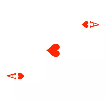 Ace of hearts credit card sticker - TenStickers