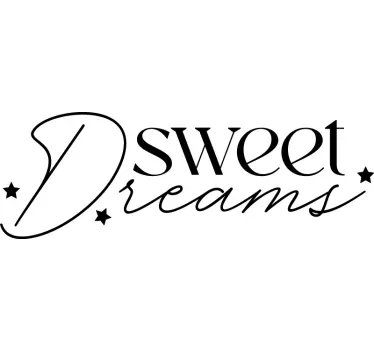 Sweet Dreams quote wall decal - TenStickers