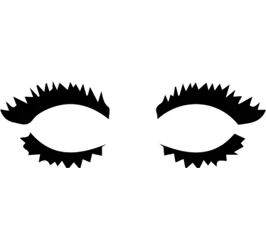 Eyes Glamour silhouette wall sticker - TenStickers