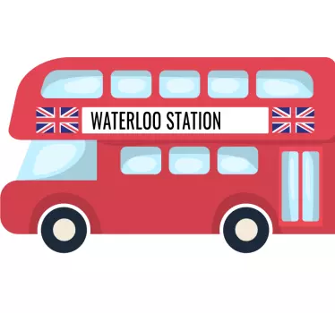London Bus Custom London wall decal - TenStickers