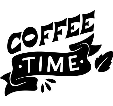 Coffee time appliance stickers - TenStickers