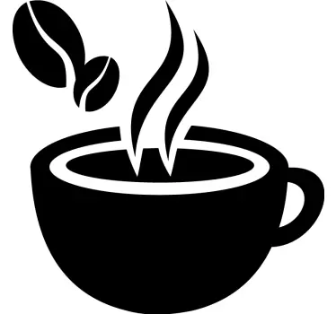 Coffee cup appliance stickers - TenStickers