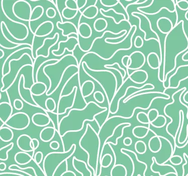 Abstract coffee plant appliance stickers - TenStickers
