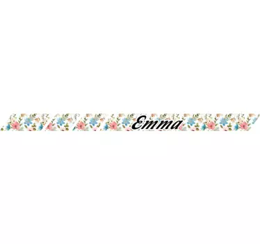 Flower Skateboard with Name scooter sticker - TenStickers