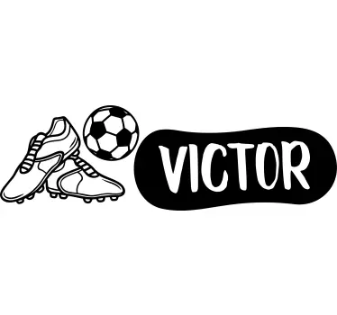 Headgear, Boots, and Ball football sticker - TenStickers