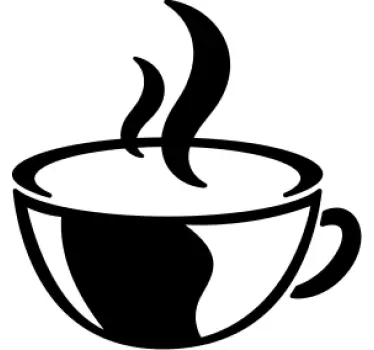 Café tazas drink sticker - TenStickers