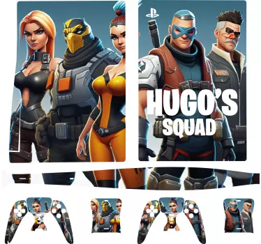 Personalizada equipa video game sticker - TenStickers