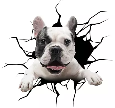 Dog Glass wall sticker - TenStickers