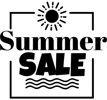 Summer Sale shop window sticker - TenStickers
