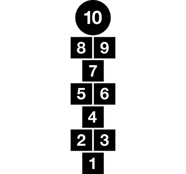Hopscotch cuadradosHopscotch squares wall sticker - TenStickers