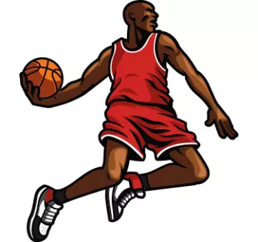 Jumping Basketball PlayerA basketball player who is able to jump  - TenStickers