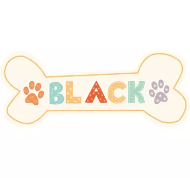 dog house name pet wall art - TenStickers