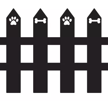 garden fence pet wall art - TenStickers