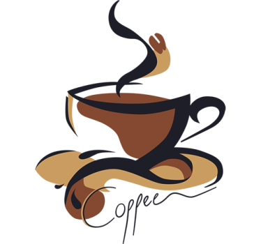 Kitchen wall sticker coffee cup - TenStickers