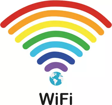 Rainbow WiFi Wall Sticker - TenStickers