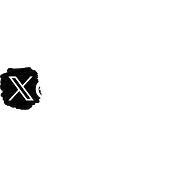 personalised X Twitter symbol shop window sticker - TenStickers