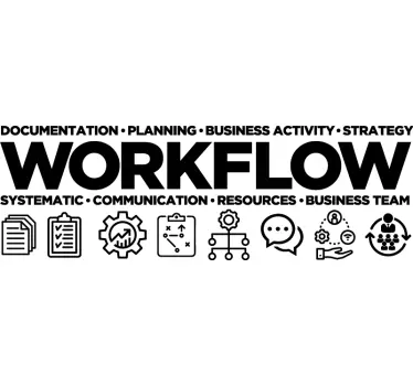 workflow office sticker - TenStickers