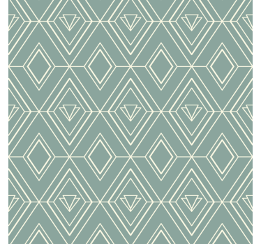 art deco geometric pattern kitchen wall sticker - TenStickers