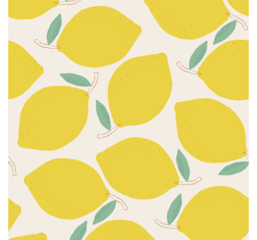 lemon pattern fruit sticker - TenStickers
