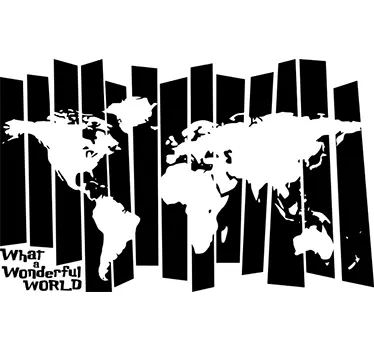 Vintage world map wall sticker - TenStickers