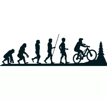 mountain bike evolution teenage wall decals - TenStickers
