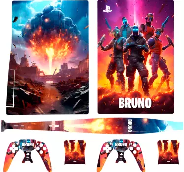 videogame battle PS5 stickers - TenStickers