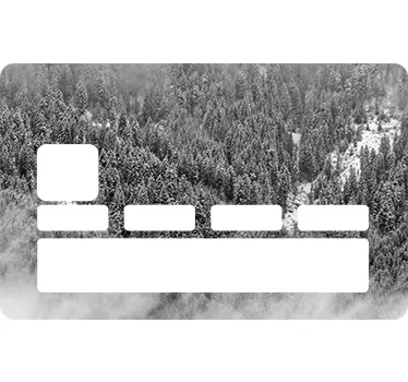 Forest from above credit card sticker - TenStickers