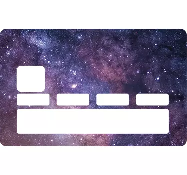 Galactic universe credit card sticker - TenStickers