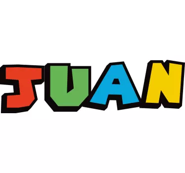 funny colorful name custom sticker - TenStickers