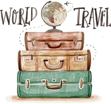World Travel Decorative Wall Sticker - TenStickers