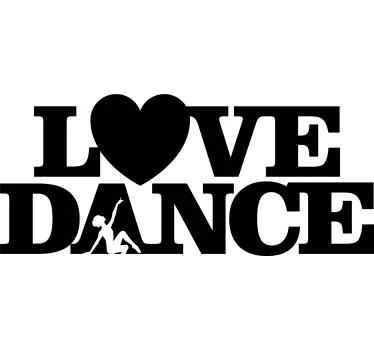 love dance car sticker - TenStickers