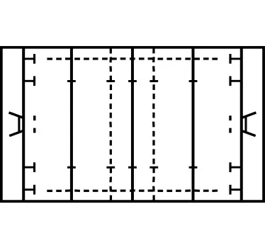 rugby field wall decor - TenStickers