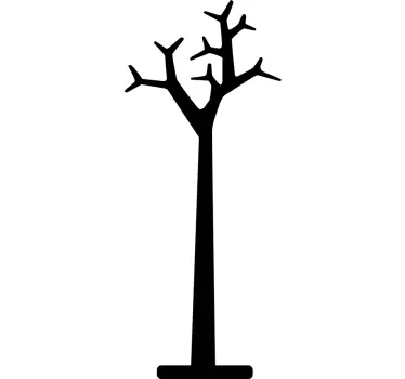 Tree coat rack coat hanger decal - TenStickers