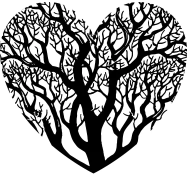 a heart tree - TenStickers