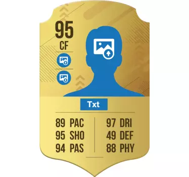 walkout personalized card football sticker - TenStickers