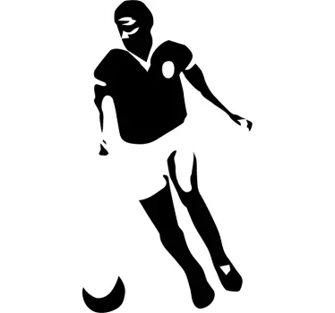 Eusèbio football sticker - TenStickers